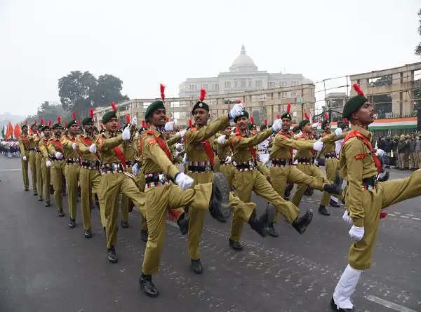 गणतंत्र दिवस को लेकर लखनऊ में हुई फुल ड्रेस परेड रिहर्सल