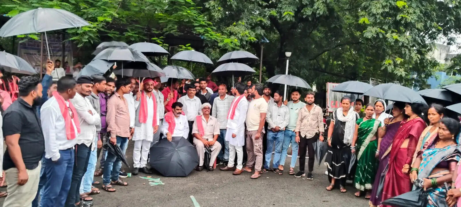 एसीबी समूह की कोल वाशरियों की 1999 से जांच की मांग, दीपका में भारतीय जनाधिकार पार्टी का धरना