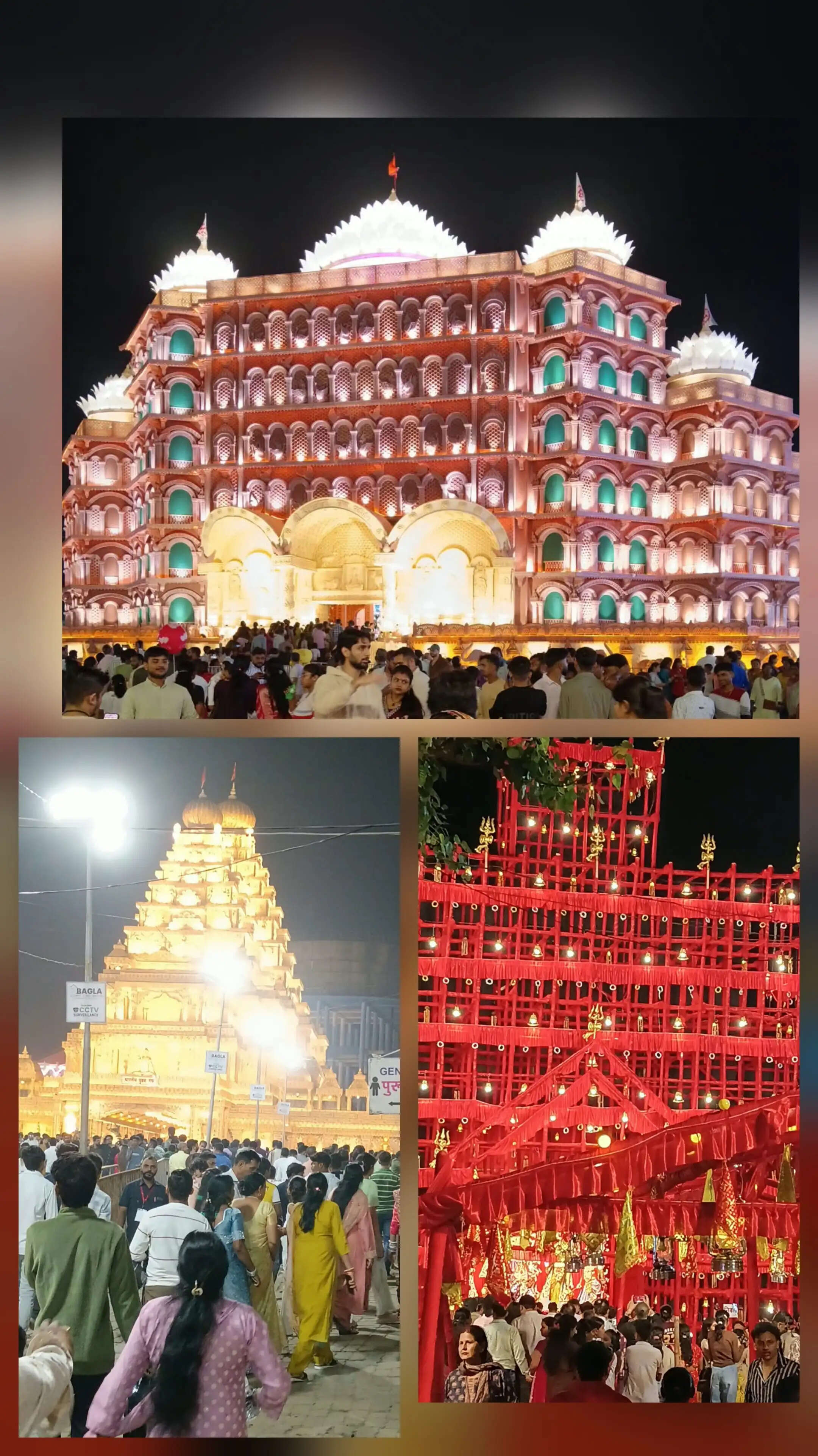 दुर्गापूजा को लेकर शहर के पंडालों में लगी श्रद्धालुओं की भीड़, ड्राेन और सीसीटीवी से निगरानी