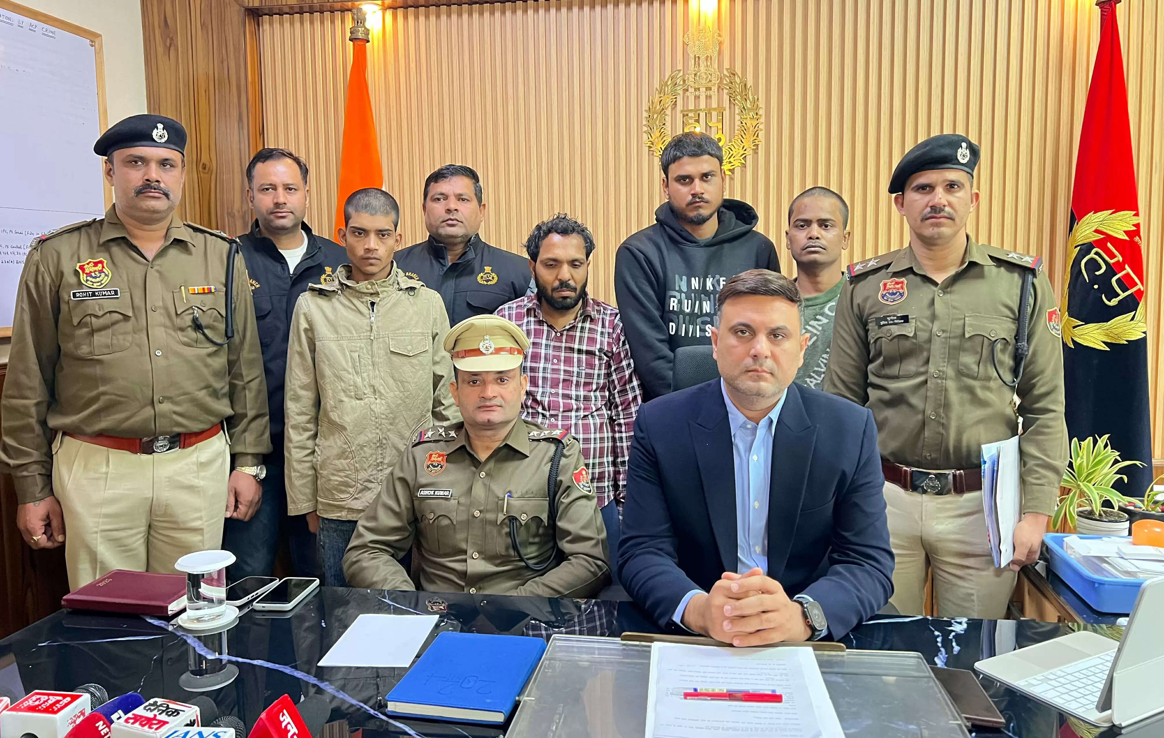 फरीदाबाद : हथियार के बल पर लूट के चार आरोपी गिरफ्तार