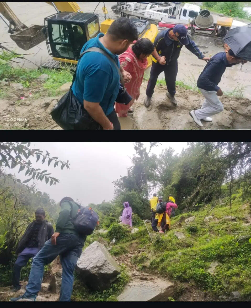 यमुनोत्री मार्ग पर भारी मलबा, एसडीआरएफ ने 100 श्रद्धालुओं को सुरक्षित निकाला