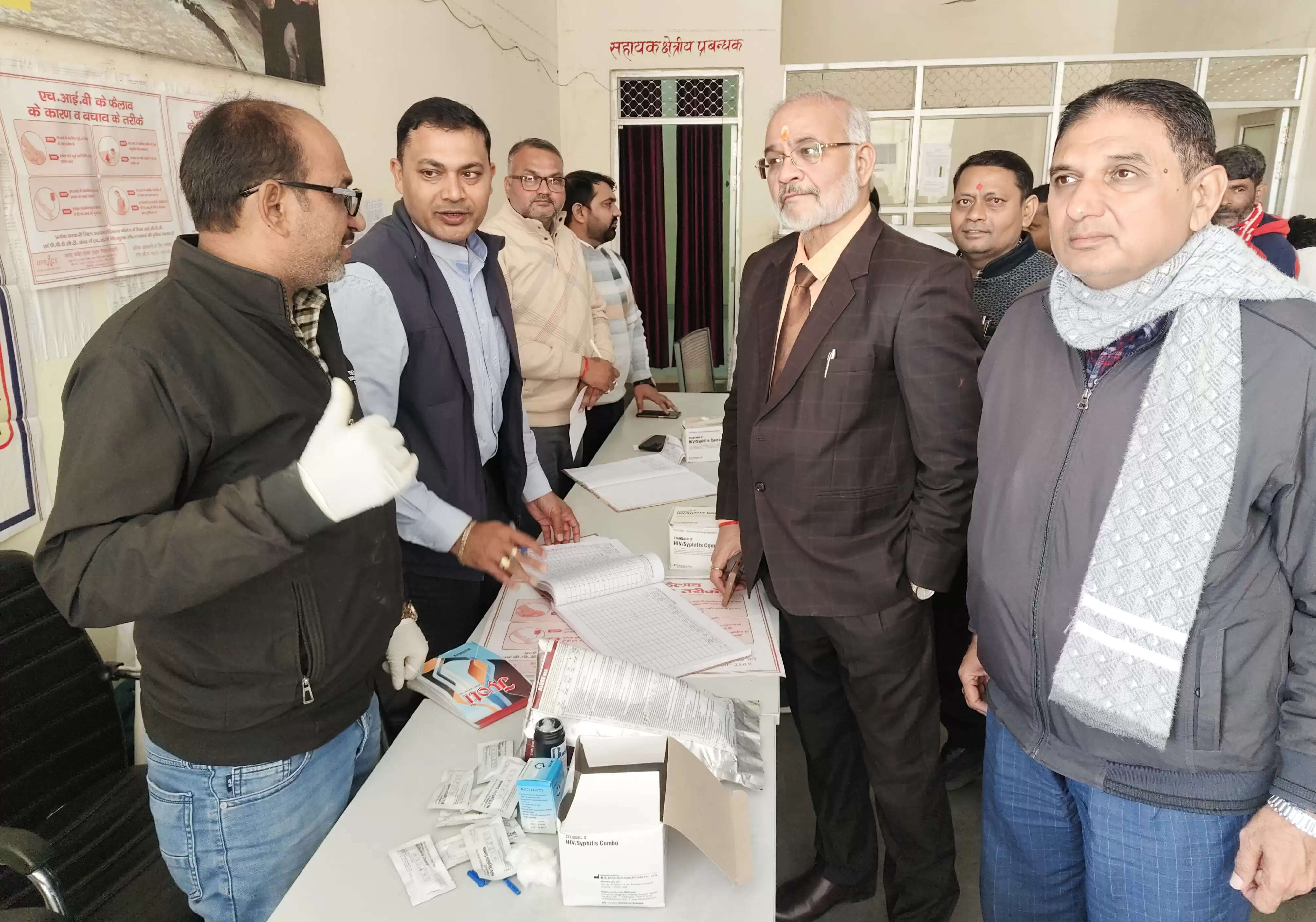 चित्रकूट रोडवेज बस स्टेशन में स्वास्थ्य परीक्षण शिविर आयोजित