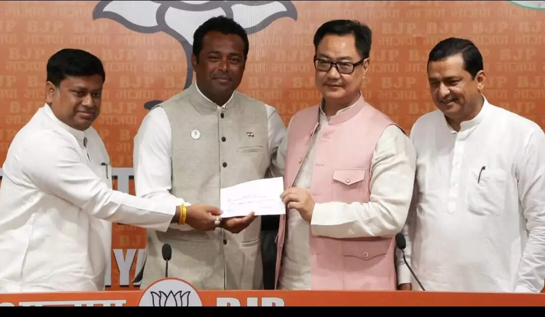 पश्चिम बंगाल चुनाव से पहले भाजपा में शामिल हुए पूर्व टेनिस स्टार लिएंडर पेस