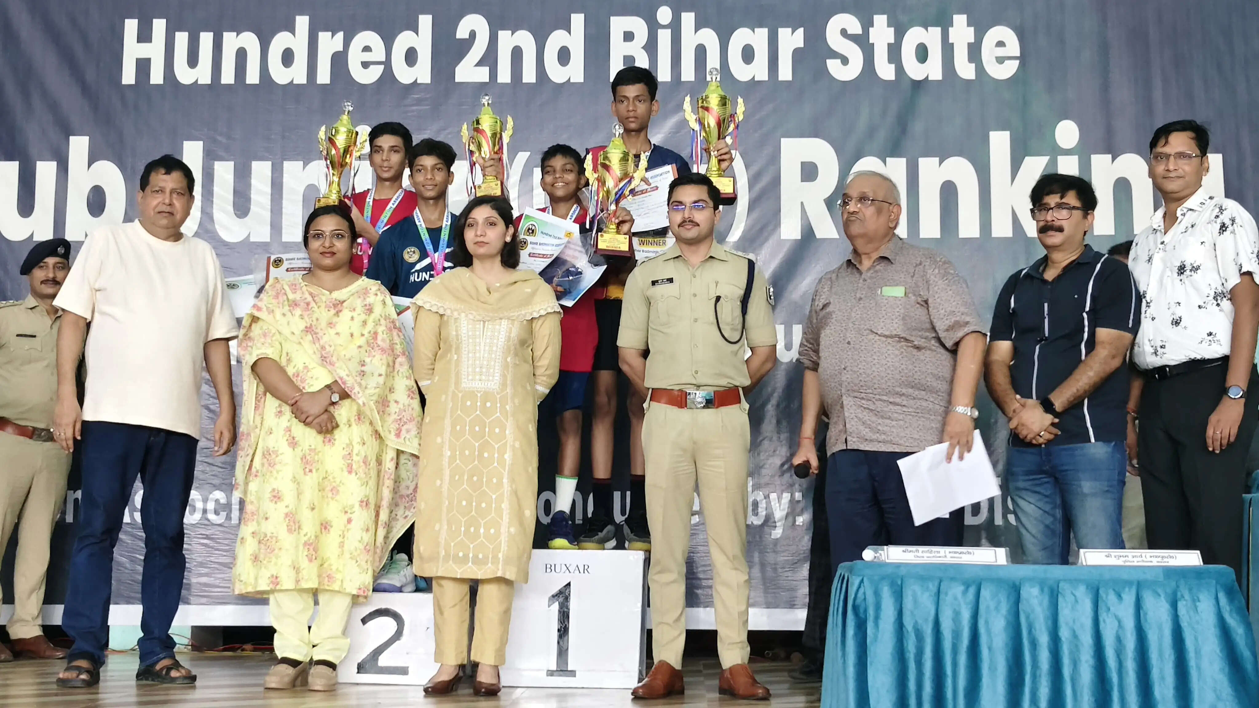 बक्सर में राज्य स्तरीय सब-जूनियर बैडमिंटन प्रतियोगिता का भव्य समापन