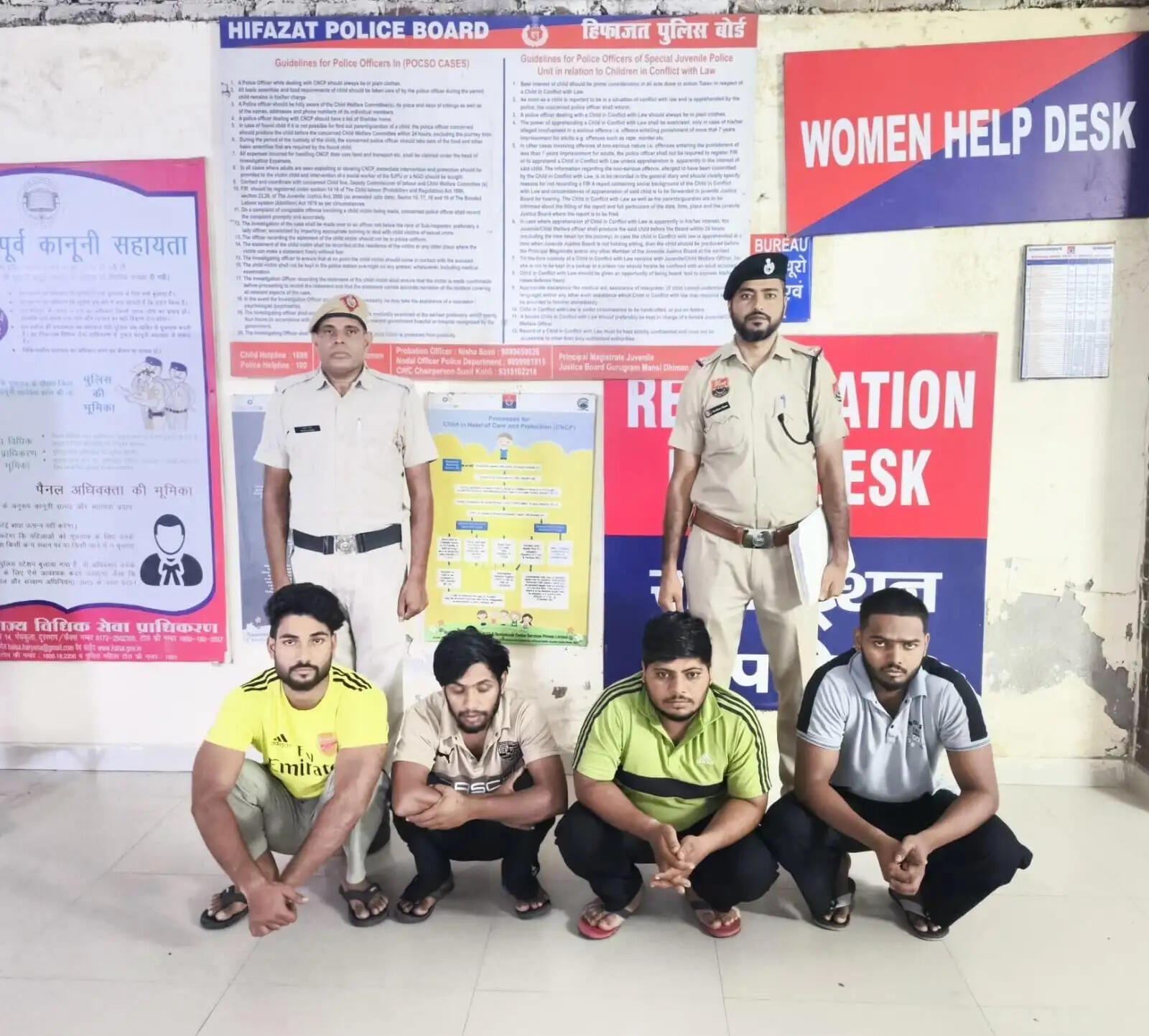 गुरुग्राम: ओवरटेक को लेकर मारपीट व जान से मारने की धमकी देने वाले चार आरोपी गिरफ्तार