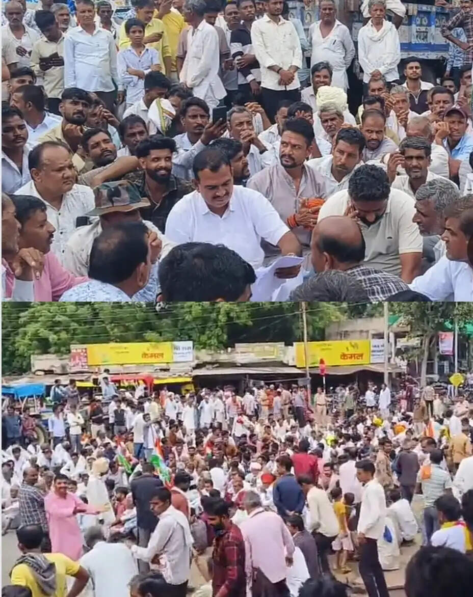 आगरमालवाः आक्रोशित किसानों ने लगाया चक्काजाम