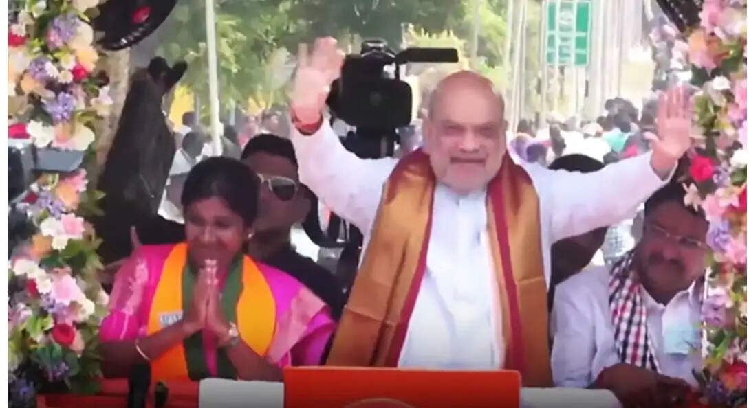 तमिलनाडु चुनाव : केंद्रीय गृह मंत्री अमित शाह का ईरोड-चेन्नई में रोड शो, भाजपा उम्मीदवारों के लिए मांगे वोट