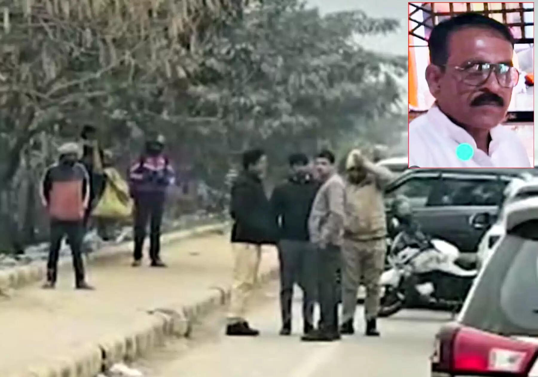 गुरुग्राम: खून से लथपथ सडक़ पर पड़ी मिली ठेकेदार की लाश, सिर में चोट