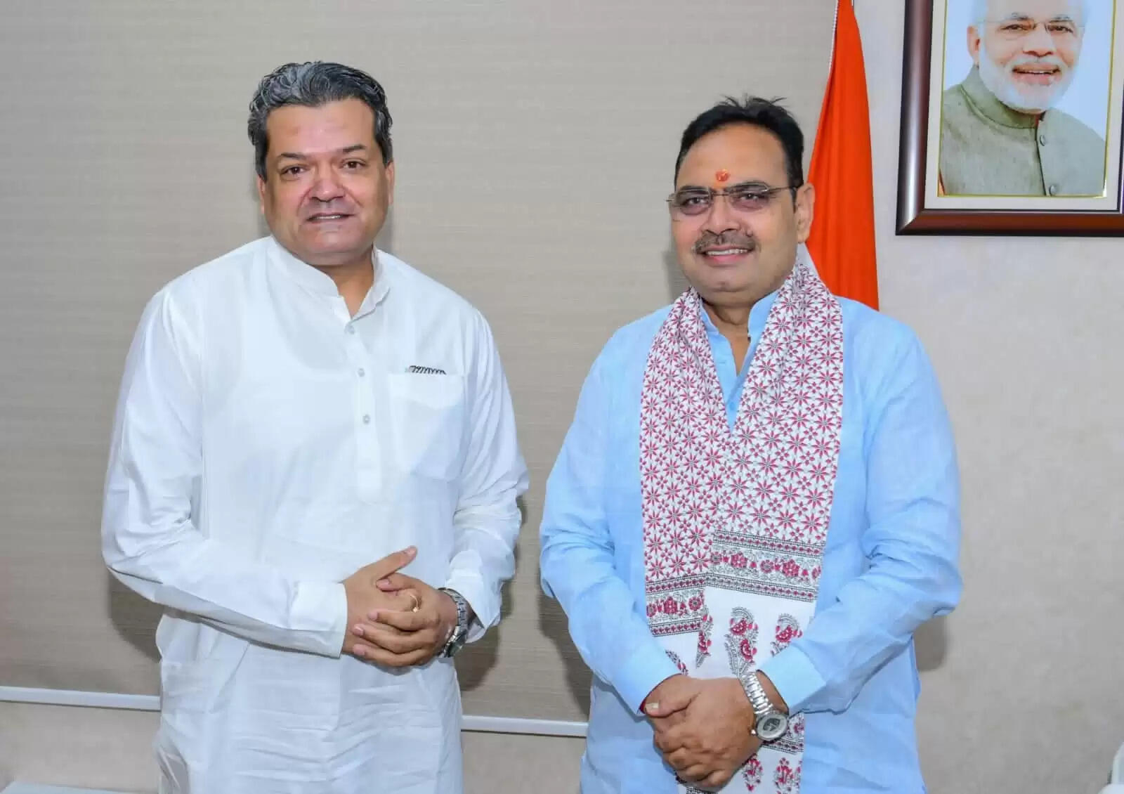 बीकानेर में विकास के लिए मुख्यमंत्री से मिले खाद्य मंत्री&nbsp;सुमित गोदारा