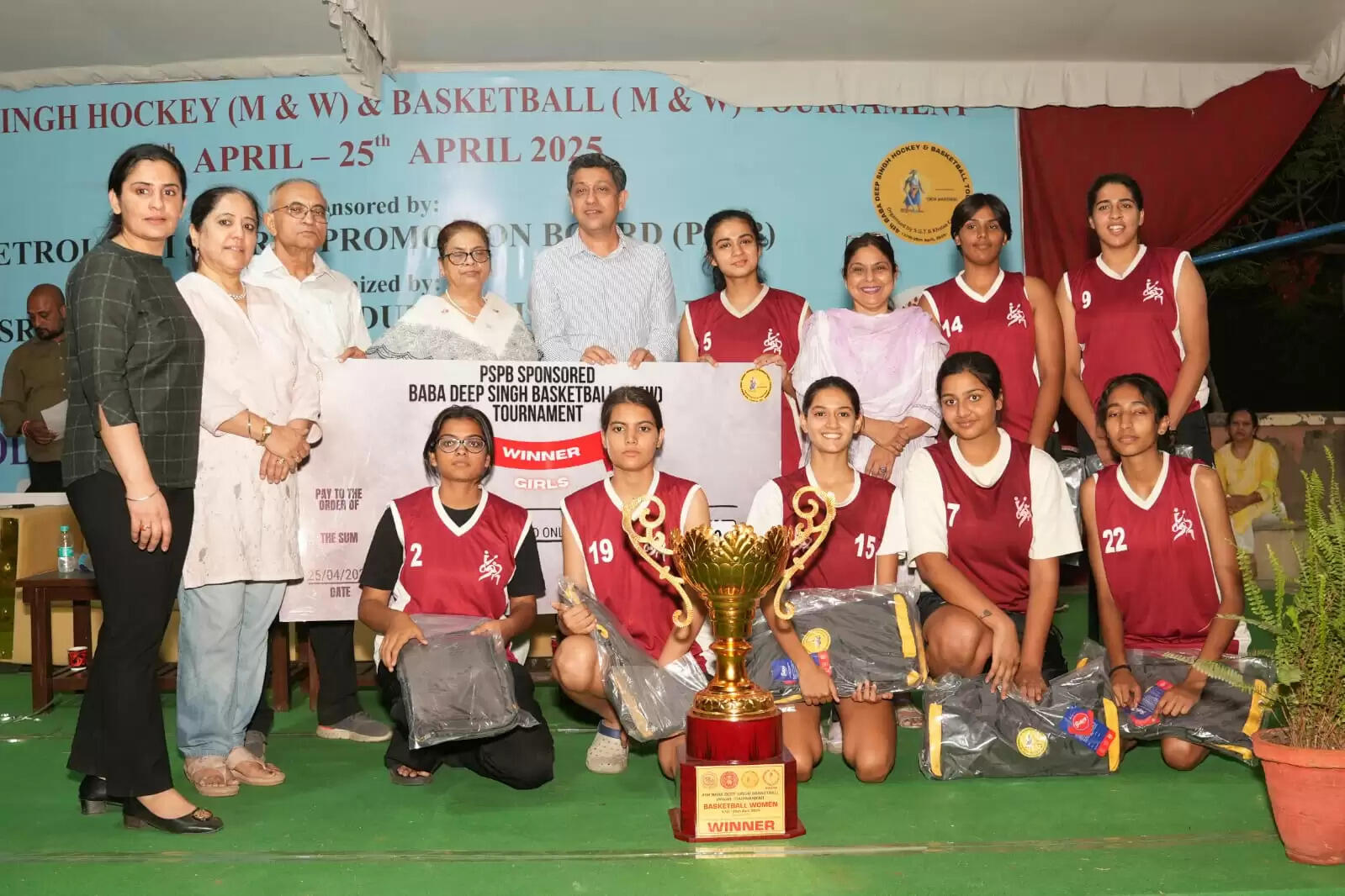 लेडी श्रीराम कॉलेज और किरोड़ी मल कॉलेज बने पीएसपीबी बाबा दीप सिंह बास्केटबॉल चैंपियन