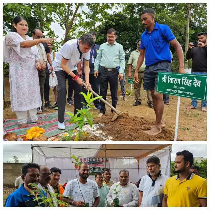 विधायक किरण देव ने वृहद वृक्षारोपण अभियान का किया शुभारंभ