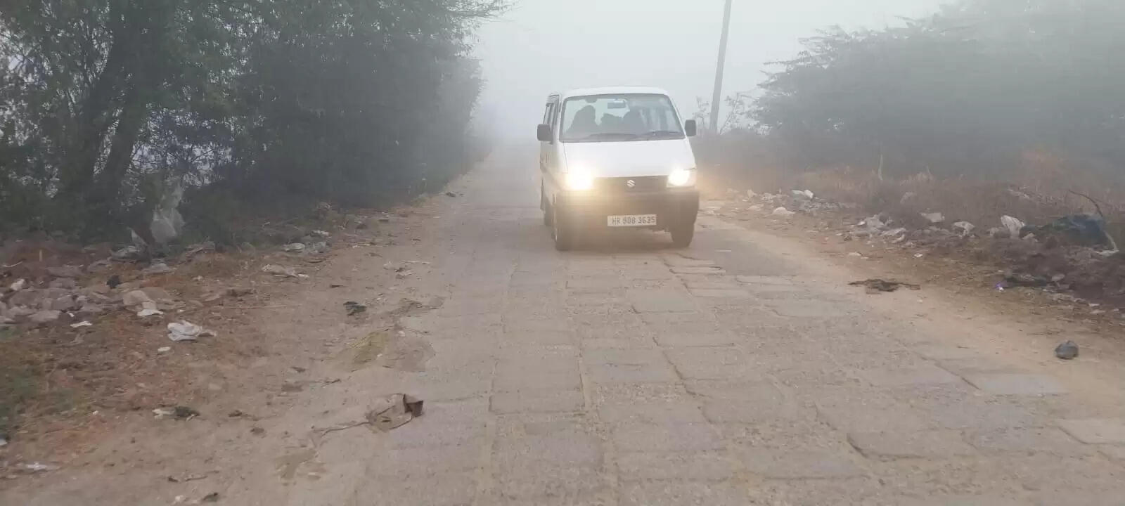 जींद : सुबह घने कोहरे से बढ़ी ठंड, शाम को फिर गहराया कोहरा, जनजीवन प्रभावित