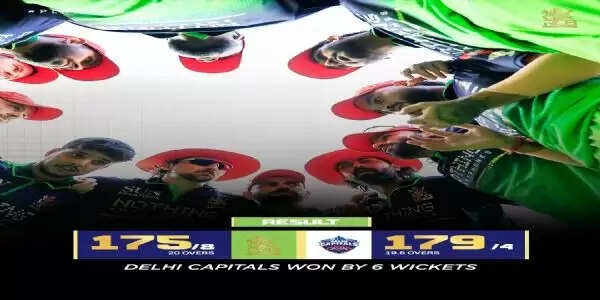 दिल्ली कैपिटल्स ने रोमांचक मुकाबले में आरसीबी को छह विकेट से हराया