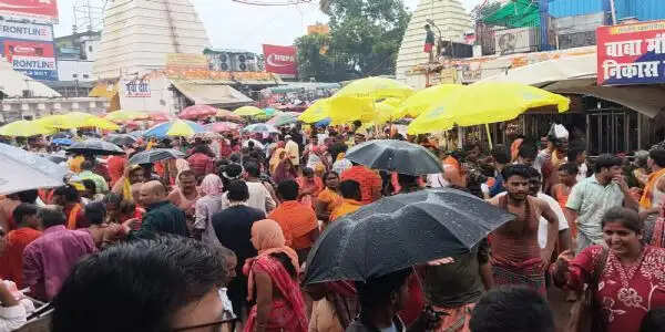 अनंत चतुर्दशी को लेकर बाबा मंदिर में उमड़ी भीड़