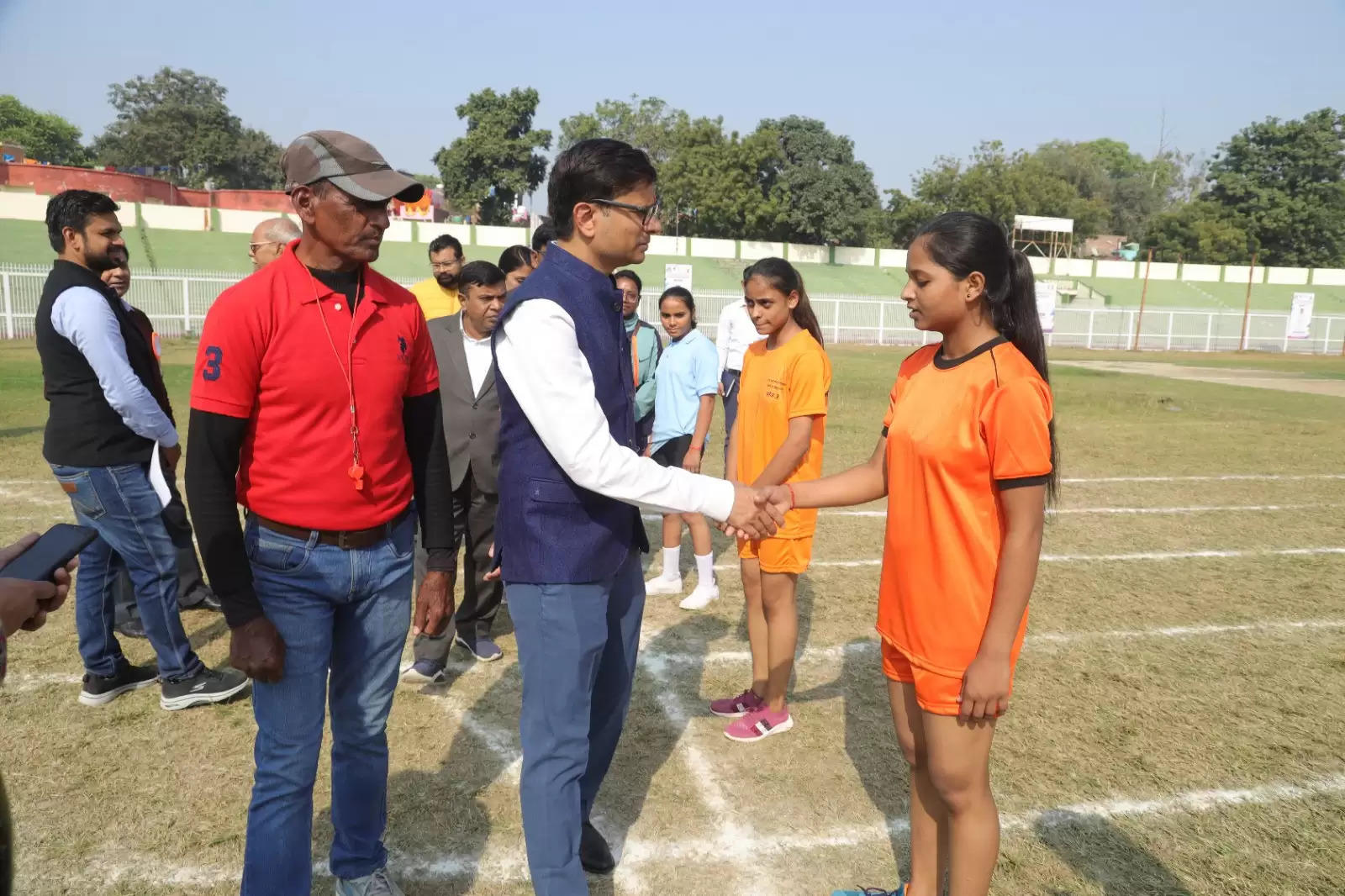 Director of Social Welfare inaugurated the sports competition, students from 84 schools of the state are participating.