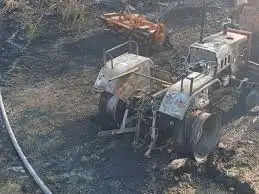 सीहोर के शेखपुरा में भीषण आग&nbsp;ने खेत में मचाई तबाही,&nbsp;किसान को 25 लाख का नुकसान, ट्रैक्टर-जनरेटर जलकर खाक