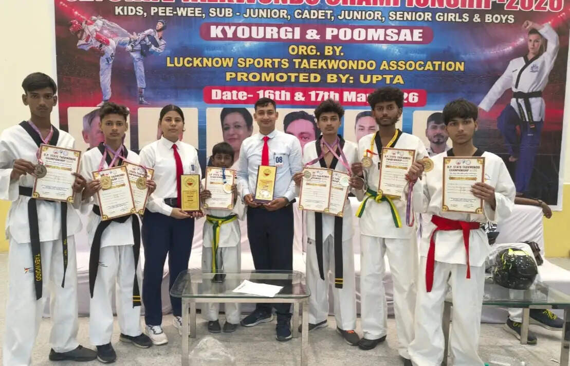 स्टेट ताइक्वांडो चैम्पियनशिप में मीरजापुर के खिलाड़ियों का शानदार प्रदर्शन, जीते आठ मेडल