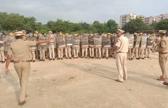 सोनीपत पुलिस ने आपात स्थिति से निपटने को करी मॉक ड्रिल