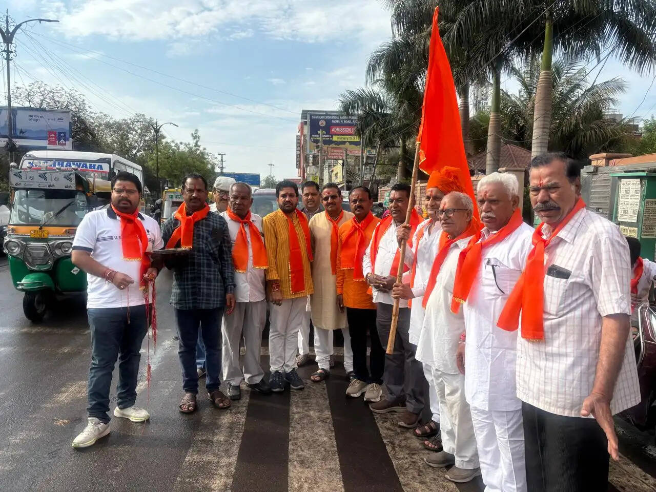 वैदिक मंत्रों के बीच किया भारतीय नववर्ष का स्वागत