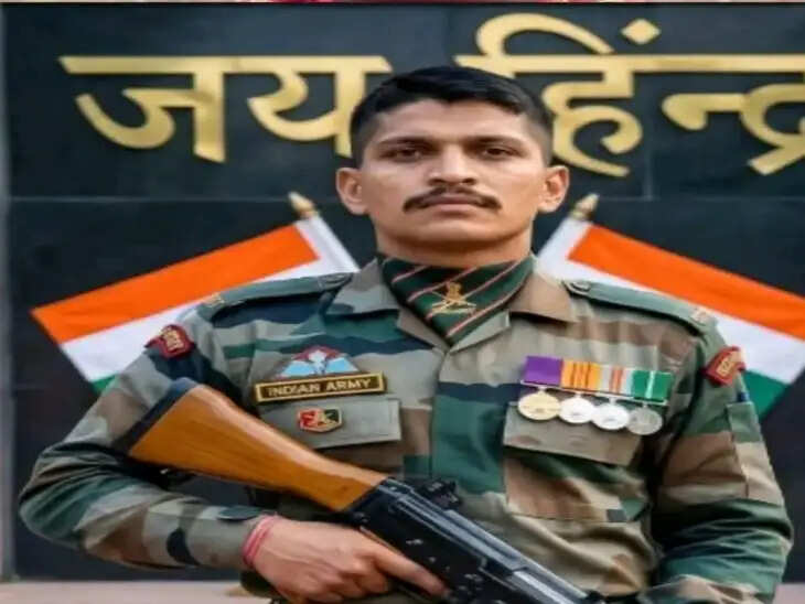 जम्मू-कश्मीर में शहीद हुआ सुलतानपुर का लाल, सैनिक सम्मान के साथ दी गयी अंतिम विदाई