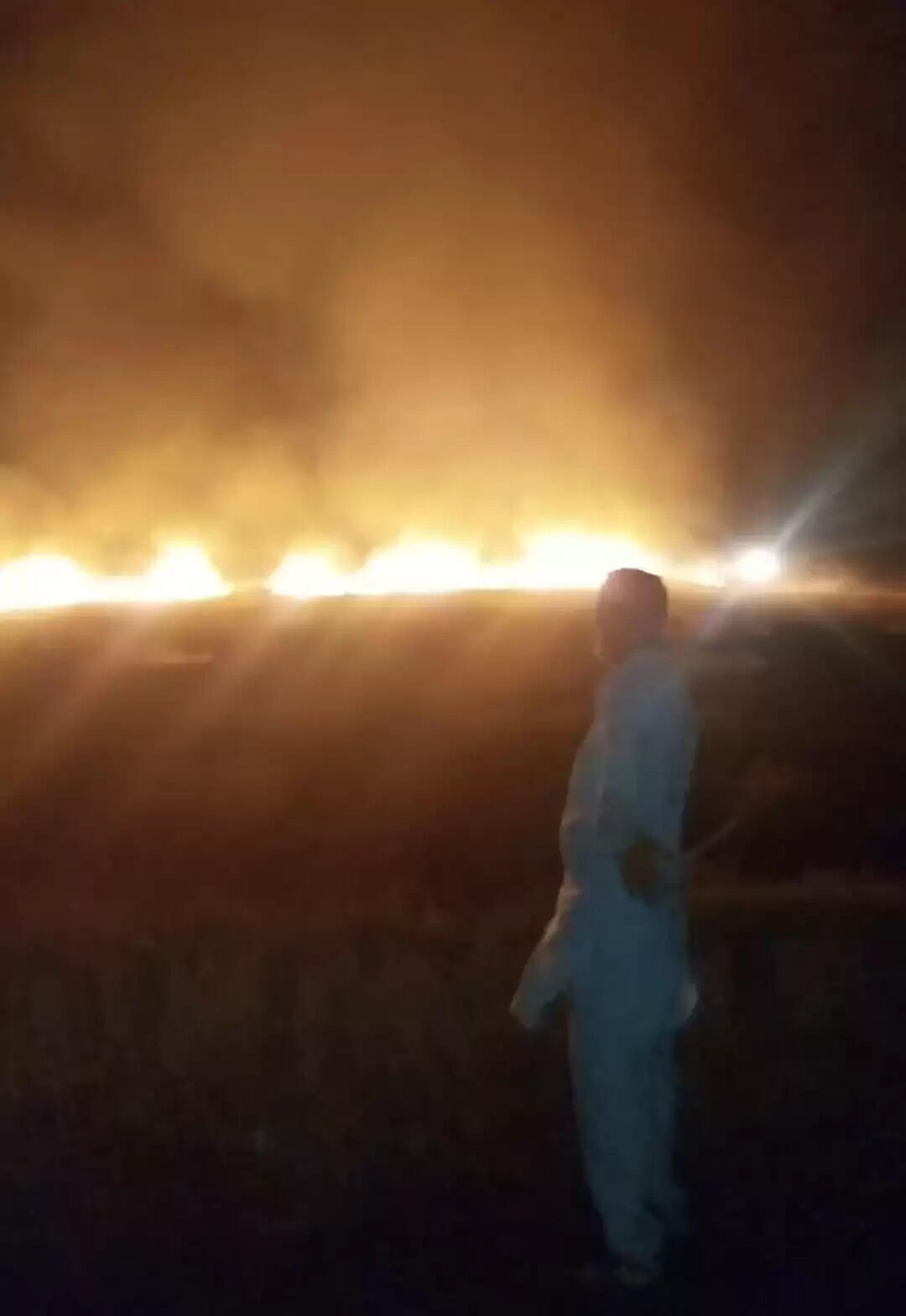 जींद : गुरुद्वारा की जमीन में खड़ी एक एकड़ फसल व आठ एकड़ में फाने जले