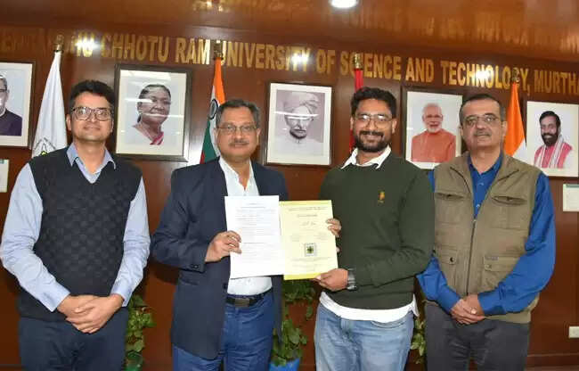 सोनीपत:ऊर्जा-पर्यावरण शोध में विक्रांत राव को डीसीआरयूएसटी से पीएचडी की उपाधि