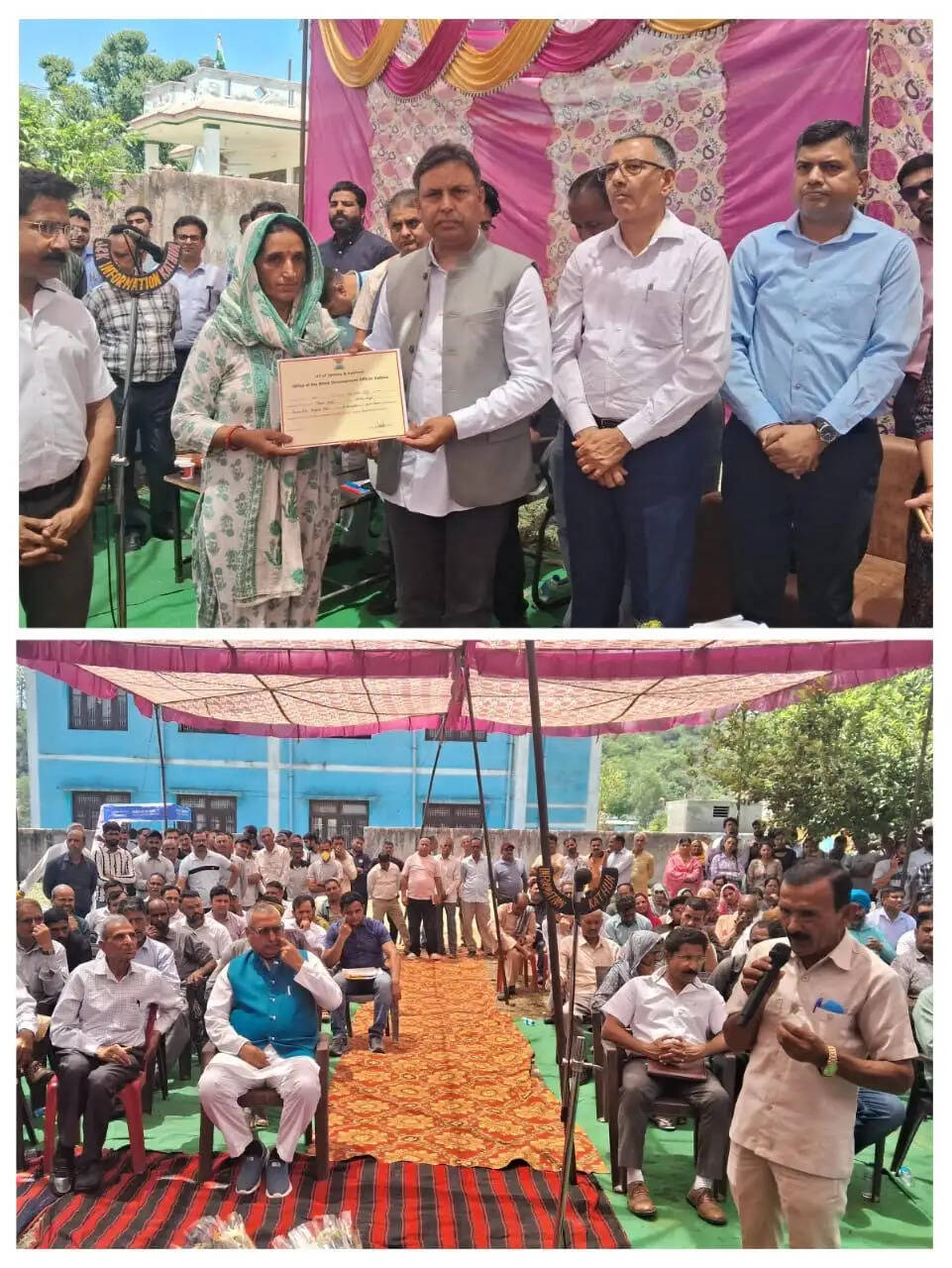 बाढ़ प्रभावितों को विधायक डॉ. भारत भूषण ने दी राहत राशि