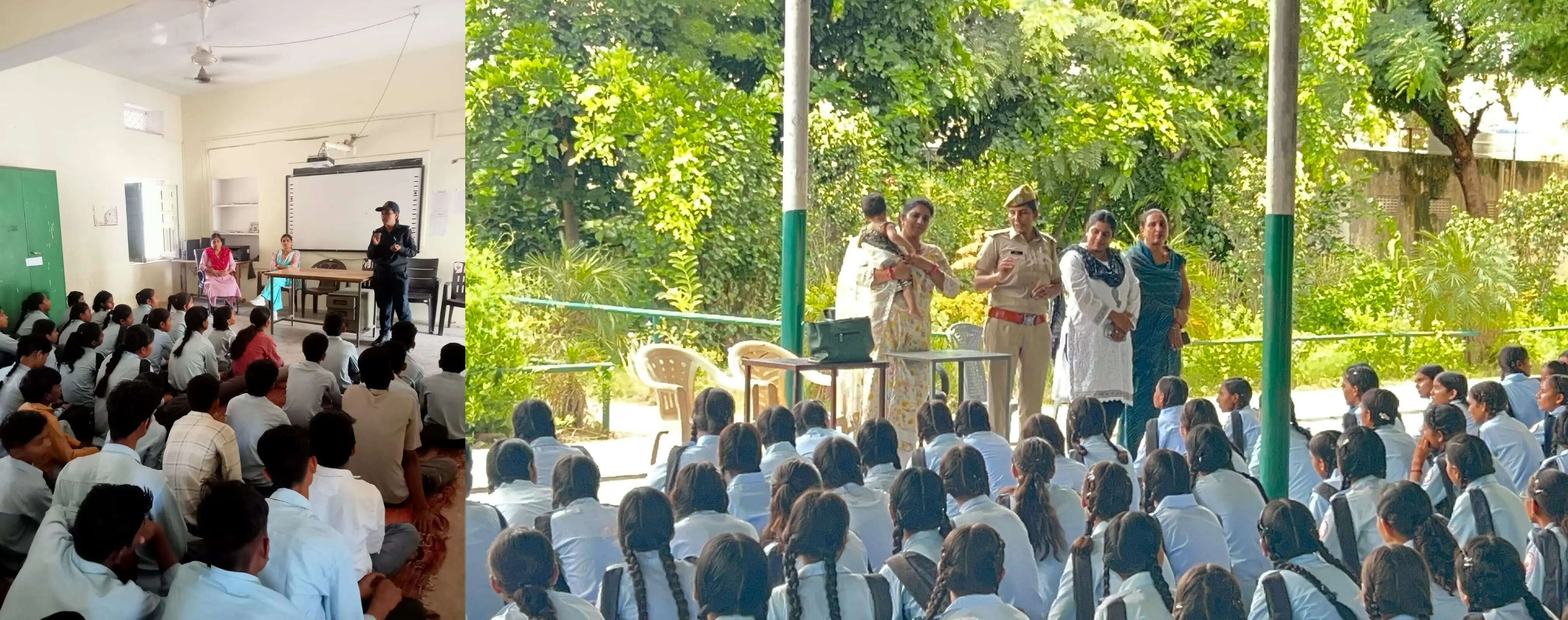 महिला सुरक्षा संकल्प अभियान: कालिका पेट्रोलिंग यूनिट ने 400 विद्यार्थियों को किया जागरूक