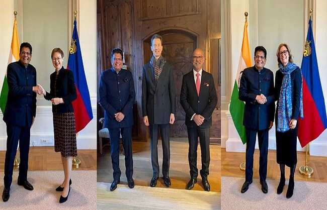 गोयल ने इंडिया-ईएफटीए-टीईपीए के तहत आर्थिक संबंधों की मजबूती को लिकटेंस्टीन के नेताओं से की मुलाकात