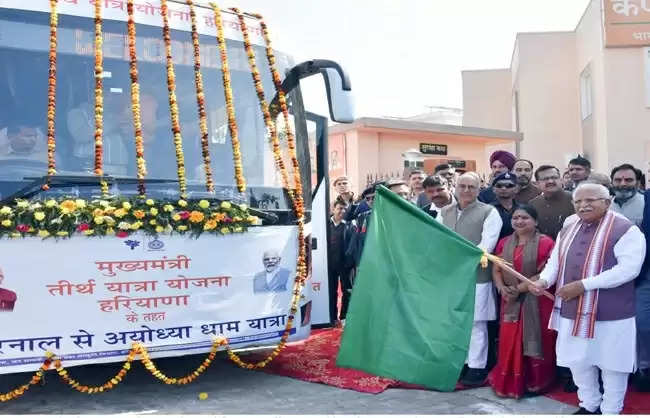 हरियाणा में मुख्यमंत्री तीर्थ दर्शन योजना शुरू, निशुल्क यात्रा का प्रबंध: मनोहर लाल