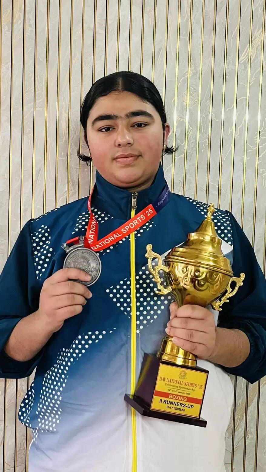 मंडी की पूर्वा चौधरी राष्ट्रीय बॉक्सिंग मुकाबले में रही द्वितीय