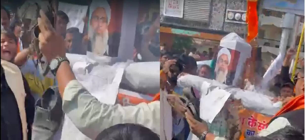 मप्र में मौलाना मदनी के बयान पर विहिप और हिंदू संगठनों का जाेरदार विरोध प्रदर्शन, कानूनी कार्रवाई की मांग
