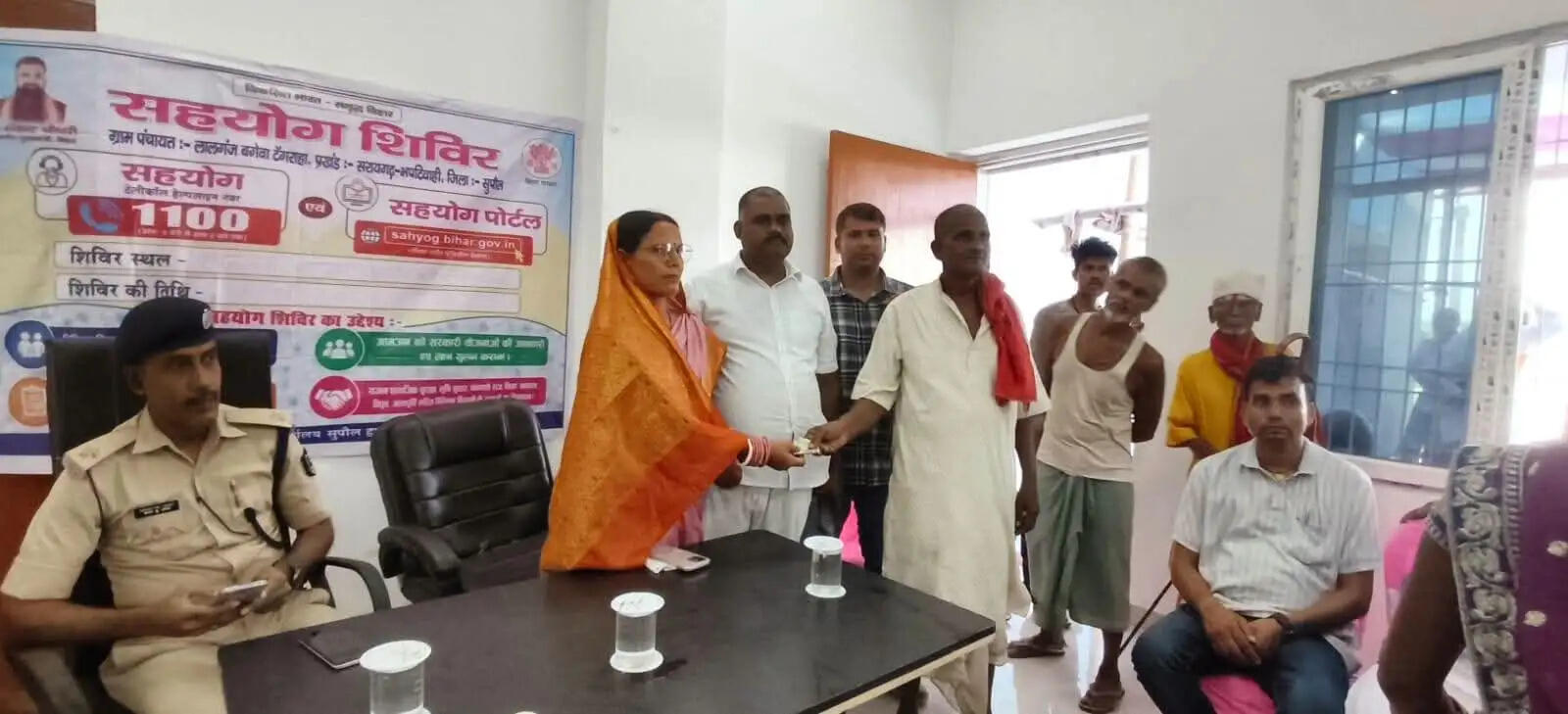 सरायगढ़ भपटियाही में सहयोग शिविर, 27 लाभार्थियों को मिला कबीर अंत्येष्टि अनुदान