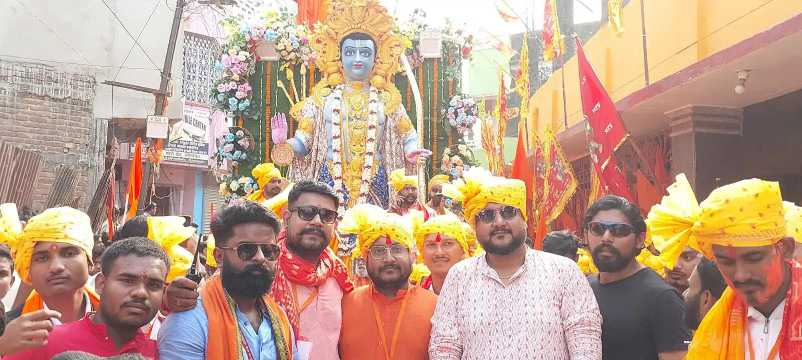 कड़ी सुरक्षा व्यवस्था के बीच निकली श्री रामनवमी रथयात्रा जुलूस