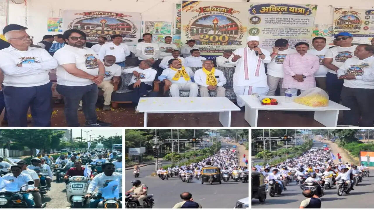 सागरः मल्टीपरपज स्कूल के पूर्व छात्रों ने निकाली भव्य वाहन रैली, विधायक शैलेंद्र जैन ने किया शुभारंभ