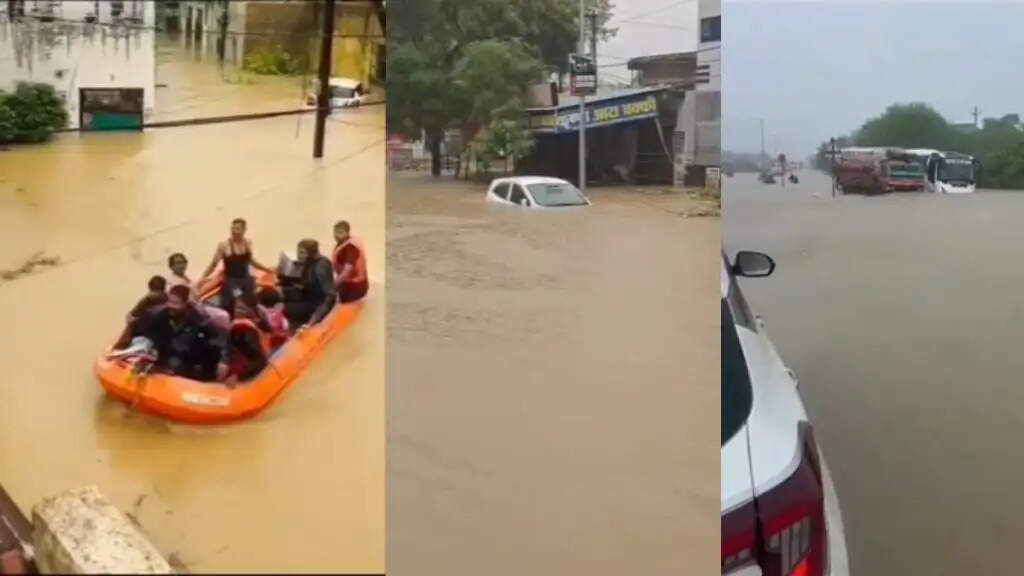 मूसलाधार बारिश से छत्तीसगढ़ का बिलासपुर शहर जलमग्न,40 से अधिक लोगों को सुरक्षित बाहर निकाला गया