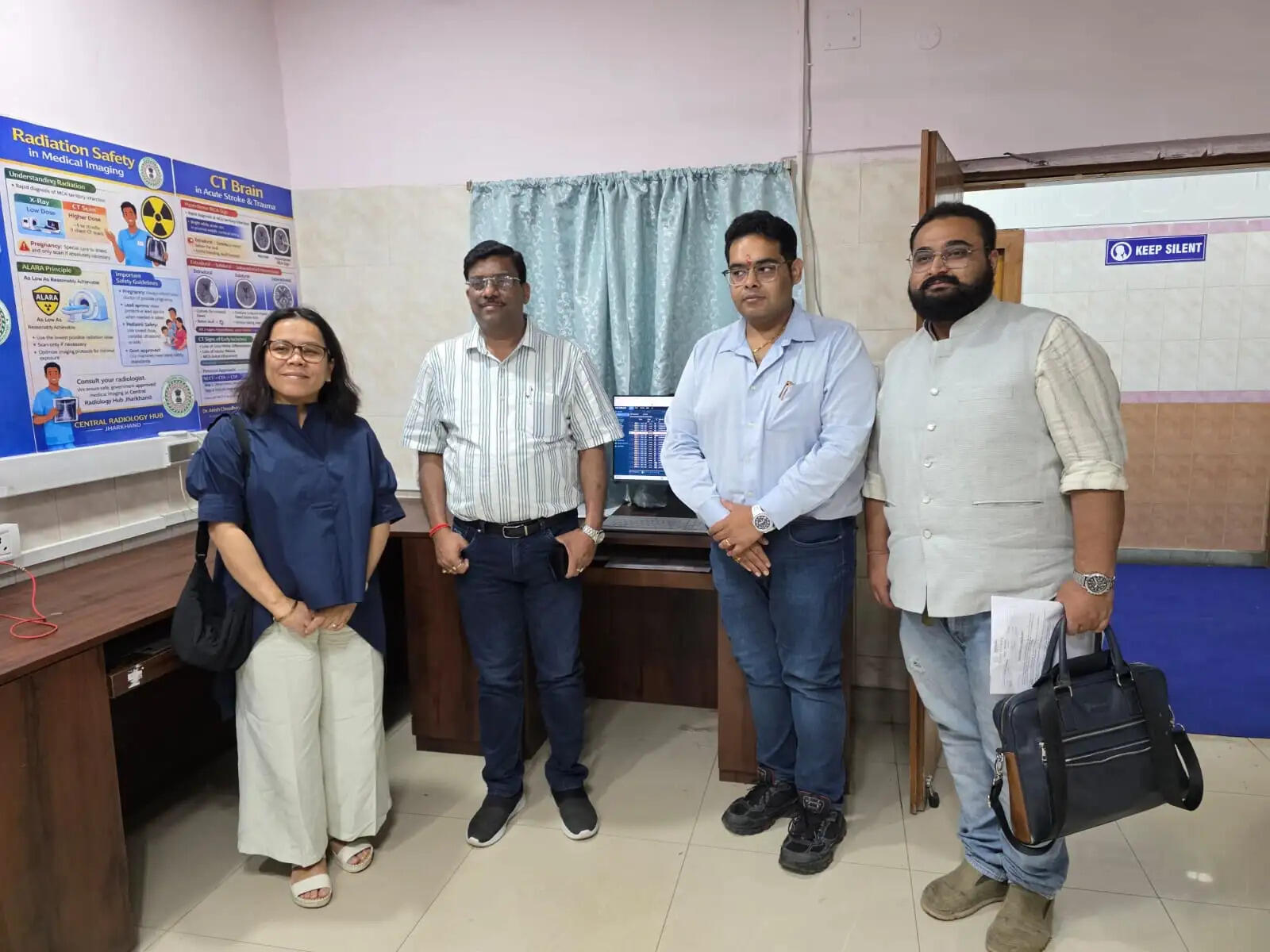बिसोया लोइतोंगबाम ने केंद्रीय रेडियोलॉजी हब का किया निरीक्षण