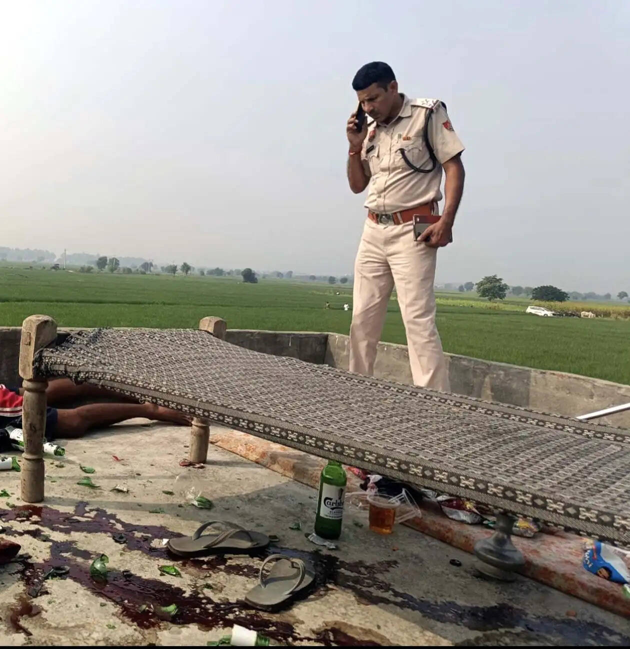 हिसार : खेत में शराब पार्टी के बाद दोस्तों में झगड़ा, युवक की कस्सी व बोतल मारकर हत्या