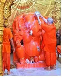 पुष्य नक्षत्र में प्रथम पूज्य का होगा पुष्य अभिषेक