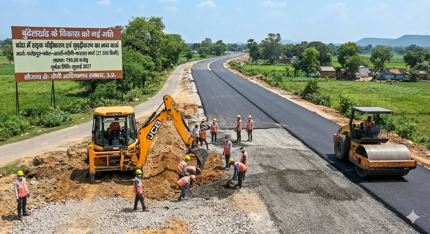 बुंदेलखंड को सीएम योगी का बड़ा तोहफा, बांदा में 80 करोड़ की लागत से चमकेगी मुख्य सड़क