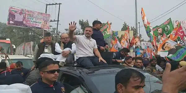 राहुल गांधी का भारत जोड़ो यात्रा कटिहार से होते हुए पश्चिम बंगाल रवाना