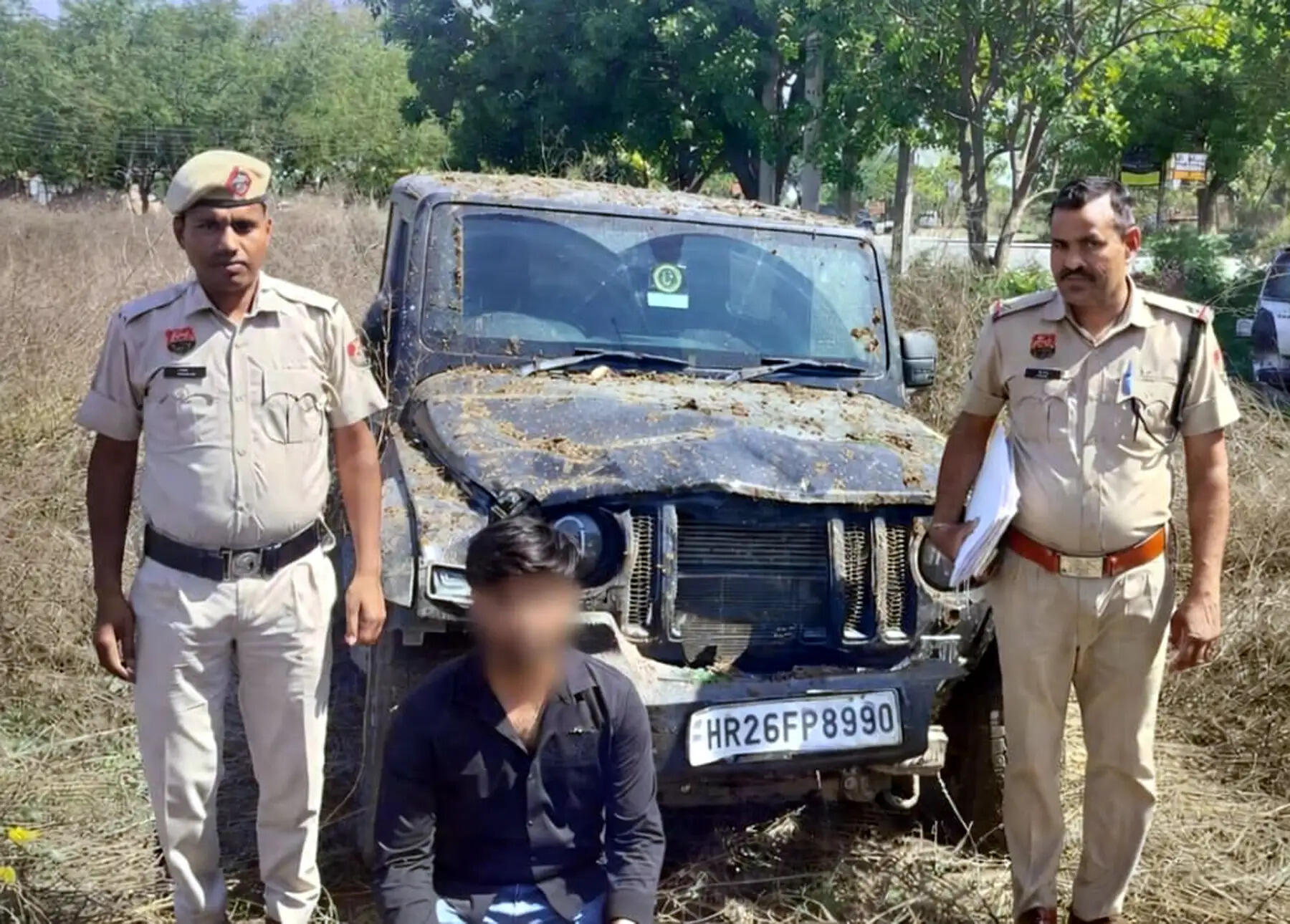 गुरुग्राम: थार कार की चपेट में आकर दो बच्चों व एक बुजुर्ग की दर्दनाक मौत