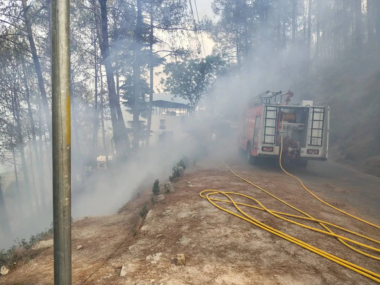 पौड़ी में अंबेडकर छात्रावास के पास जंगल की आग से मचा हड़कंप, समय रहते टला बड़ा हादसा