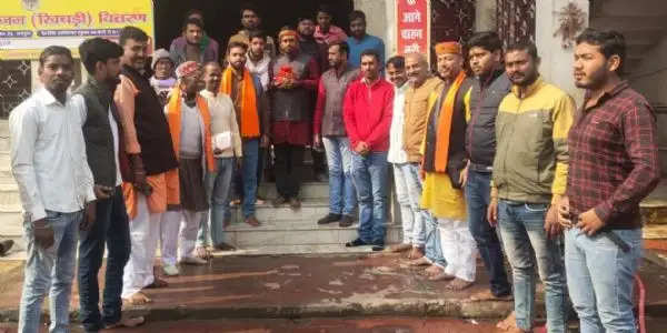 श्रीराम मंदिर अयोध्या से पूजित अक्षत कलश मधेपुरा पहुंचा