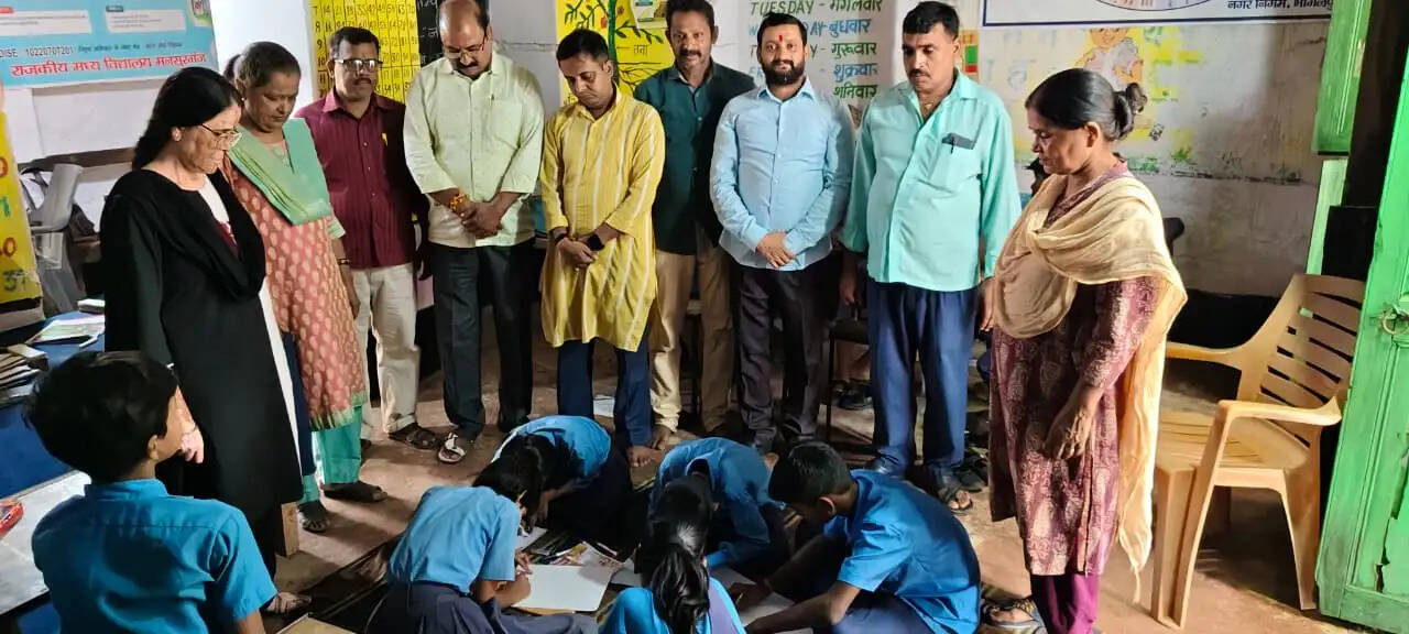 भाजपा के सेवा संकल्प अभियान के तहत चित्रकला प्रतियोगिता आयोजित