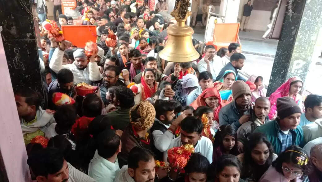 मां विंध्यवासिनी के दरबार में पांच लाख से अधिक श्रद्धालुओं ने टेका माथा