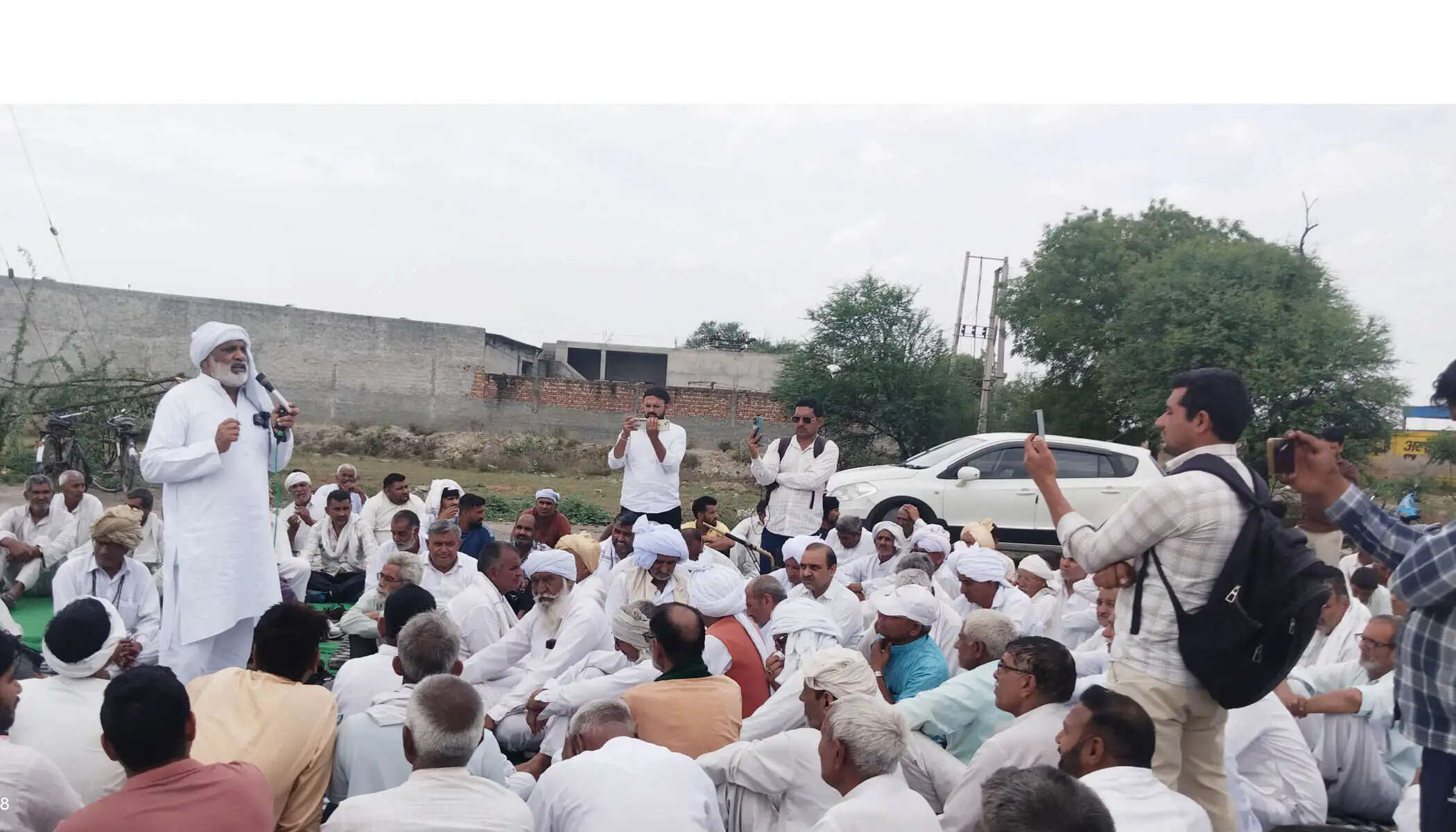 जींद : नए कानूनों को रद्द करवाने की मांग पर नगूरां व अलेवा में गरजे किसान