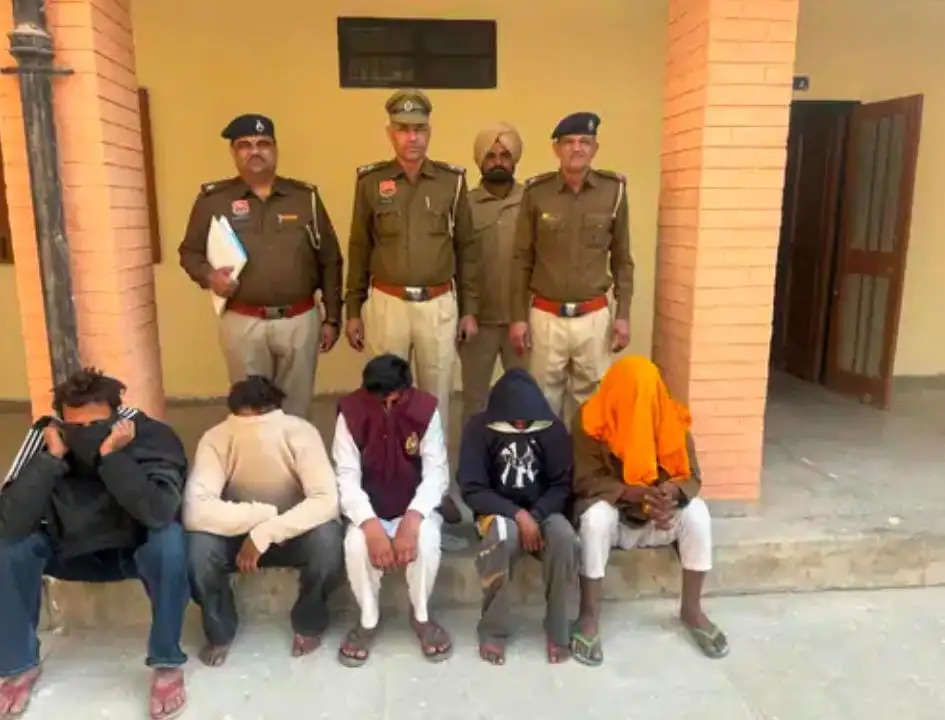 सिरसा: पेट्रोल पंप लूटने की तैयारी में पुलिस ने दबोचे 5 बदमाश