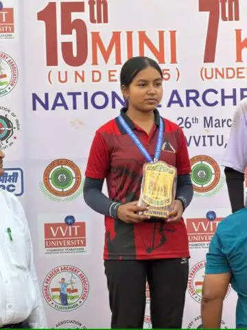 मिनी नेशनल आर्चरी चैम्पियनशिप : देवरिया का दमदार प्रदर्शन, प्रज्ञा ने जीता रजत पदक