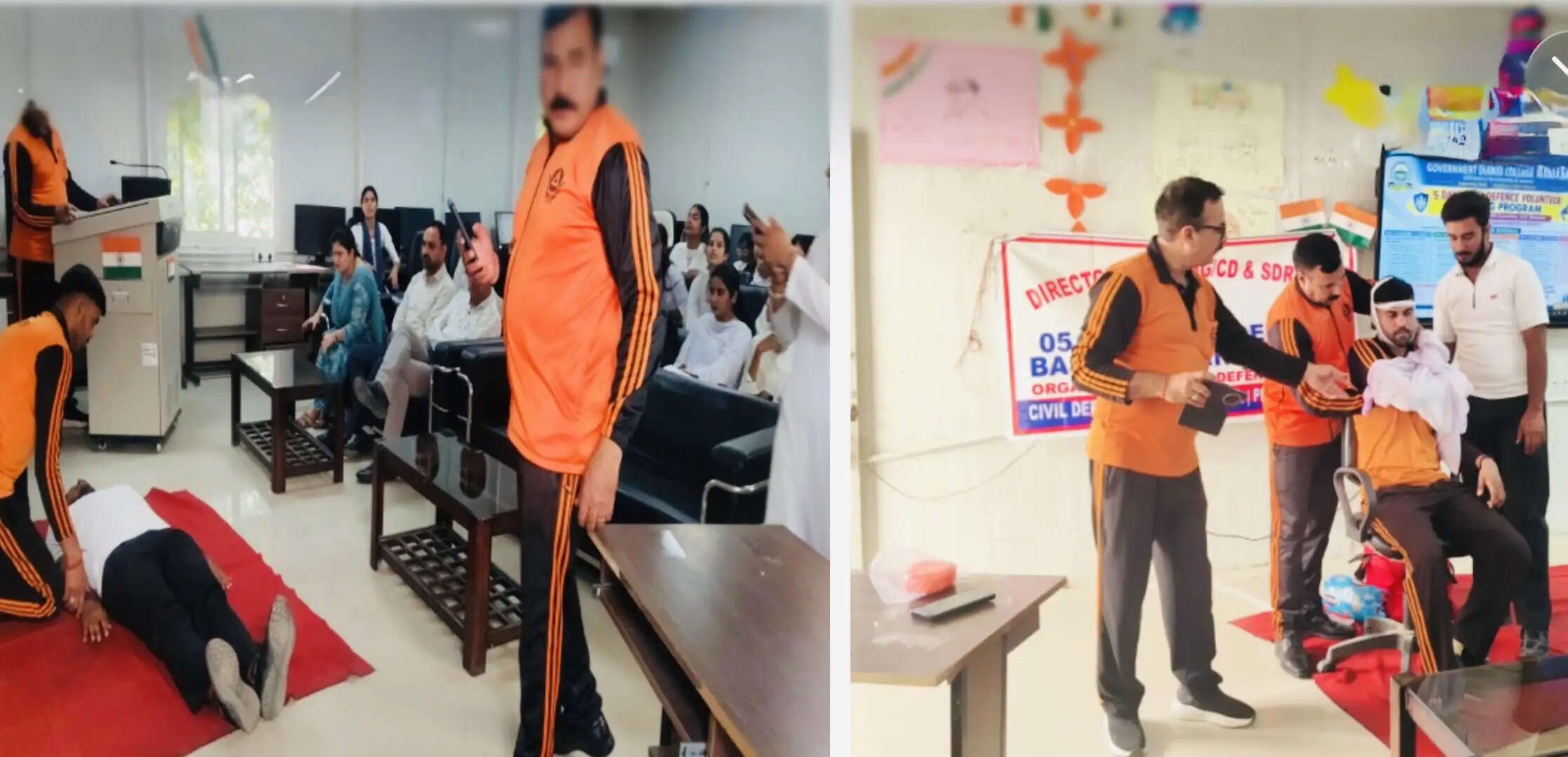 प्राथमिक उपचार बचाव कार्य और आपात स्थिति से निपटने के तरीकों की दी जानकारी